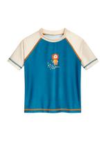 PLAYSHOES UV apsauga 'Dschungel' nebalintos drobės spalva / benzino spalva / oranžinė