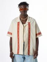 VAMOS CLO Marškiniai smėlio spalva / rūdžių raudona