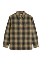 LEVI'S ® Marškiniai 'JACKSONWORKER' šviesiai ruda / žalia / alyvuogių spalva