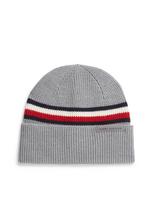 TOMMY HILFIGER Megzta kepurė tamsiai mėlyna / pilka / raudona / balta