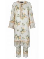 Radwa Tunika 'RADWA 2 PCs Women's Floral Co-ord Set' smėlio spalva