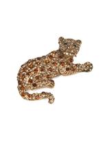 Addicted2 Segė 'Mabel leopardo spilla con cristalli rossi' auksas / ryškiai raudona