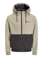 JACK & JONES Demisezoninė striukė 'JJERush' šviesiai ruda / juoda