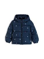 TOMMY HILFIGER Žieminė striukė tamsiai mėlyna / raudona / balta