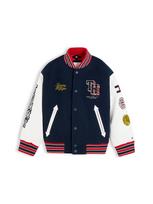 TOMMY HILFIGER Demisezoninė striukė 'Varsity' tamsiai mėlyna / geltona / raudona / balta