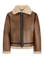 JACK & JONES Demisezoninė striukė 'JORNORREBRO' ruda / juoda
