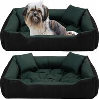 Vandeniui atspari žalia gyvūnų lova-sofa, 75x65 cm