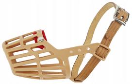 Šuns antsnukis Champion 1, plastikinis, lengvas, patvarus, XXS (14 cm / 4,5 cm), natūralios spalvos