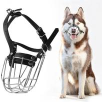 Šuns antsnukis MUZZLE, didelis, juodas, reguliuojamas, plastikinis