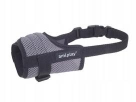 Šuns antsnukis AmiPlay AIR, XL, 21–25 cm, pilkas