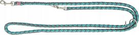 Reguliuojamas šuns pavadėlis Cavo, aqua/graphite, S-M, 2 m x 12 mm