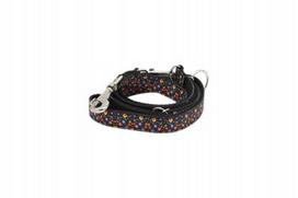 Šuns pavadėlis BUBU PETS, reguliuojamas, juodas, 16 mm, 220 cm, tautinis raštas