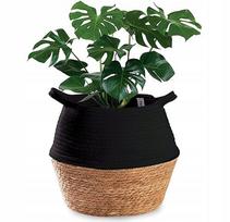 Jūržolių ir medvilnės pintas vazonas, 32 cm