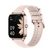 Išmanusis laikrodis moterims, Bluetooth, žingsniamatis, pulso matuoklis, rožinis, PL PINK