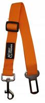 Šuns saugos diržas automobiliui, reguliuojamas, 62 cm, oranžinis