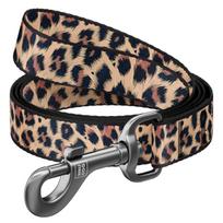Šuns pavadėlis WAUDOG, nailoninis, 20 mm x 122 cm, leopardinis raštas
