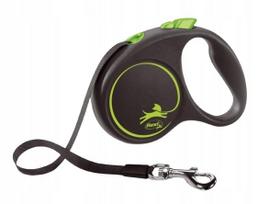 Automatinis pavadėlis Flexi Black Design, žalias, 5 m, S dydis