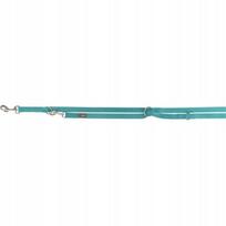 Reguliuojamas šuns pavadėlis, juostinis, aqua, L–XL, 2 m x 25 mm