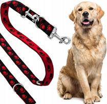 Reguliuojamas 5 m ilgio tvirtas šuns pavadėlis su raštais