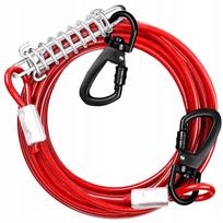 Plieninis pavadėlis su amortizatoriumi TRADITIONAL LANYARD STRONG šunims iki 50 kg, 5 m