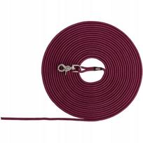 Šuns dresūros pavadėlis, apvalus, bordo, S-M, 10 m x 6 mm