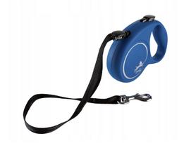 Automatinis pavadėlis FLEXI Fun, 5 m, M dydis, mėlynas, šunims iki 20 kg