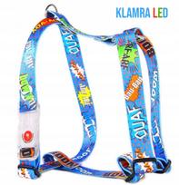 LED šviesos pakinktai šunims MOON STYLE, mėlynos spalvos, dydis S
