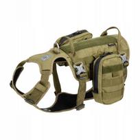 Šuns petnešos–kuprinė Winhyepet, armijos khaki, M dydis, iki 69 cm apimties