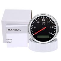 4K/6K/8K RPM 85 mm valties tachometras Skaitmeninis variklio tachometras Tachometro tachometro matuoklis dyzeliniam benzinui Automobilių sūkių per minutę matuoklis 9–32 V