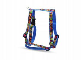 Šunų petnešos BUBU PETS Picasso Guard, mėlynos, 20 mm, 50–80 cm