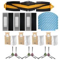 „Hepa Filter Mop“ pagrindinio šepečio šoninių šepetėlių rinkinys, skirtas ECOVACS DEEBOT OZMO T8 roboto dulkių siurblio dulkių maišelio priedams~28392