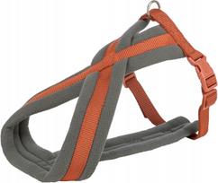 Šuns petnešos Trixie Premium Touring, rūdžių spalvos, M, 45–80 cm, 25 mm