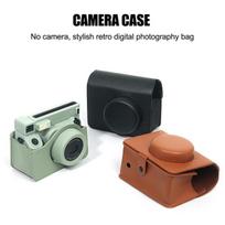 žalias Instax platus 400 tinka plačiam 400 momentiniam fotoaparato odiniam retro fotoaparato krepšiui apsauginis dėklas PU fotografijos krepšys fotoaparato krepšio laikymo krepšys