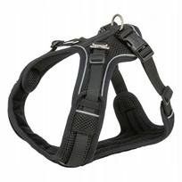 Šunų petnešos FlexMesh, juodos, XS-S, 40–57 cm, 15 mm, mopsams ir buldogams, TX-1989101