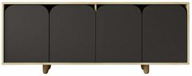 Konsolinis staliukas Kalune Design Lazio Bohem 180, antracito sp./sapphire oak sp., 45 cm x 180 cm x 75 cm