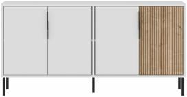 Konsolinis staliukas Kalune Design Callia, balta sp./sapphire oak sp., 36 cm x 150 cm x 75 cm