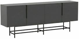 Konsolinis staliukas Kalune Design Eldia, antracito sp./juoda sp., 40 cm x 200 cm x 77.9 cm