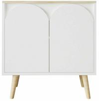 Konsolinis staliukas Kalune Design Venezia 75, balta sp./sapphire oak sp., 30 cm x 76 cm x 80 cm