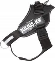 Šuns pakinktai Julius K-9 Power XL/2, 28–40 kg, juodi, su atšvaitu