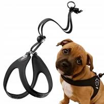 Šuns įtvaras TRE PONTI, juodas, 43–53 cm, Shih Tzu, mopsams, lengvas, itališkas