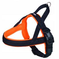 Šunų petnešos PREMIUM NORWEGIAN MESH PRENO, L-XL, 68–85 cm, oranžinės-juodos