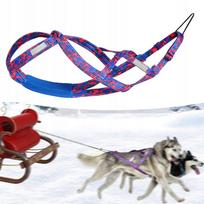 Šuns rožinė atšvaitinė traukiamoji petneša HUSKY L