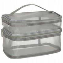 Didelė kelioninė kosmetinė, pilka, unisex, talpi