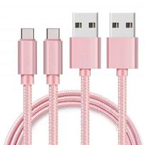 USB-C laidas Realme GT 5G - GT Master - GT Neo2 - C25s - Rožinė Pintinė 1 Metras [PAV 2] Phonillico®