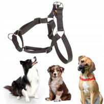 Šuns petnešos EASY WALK, juodos, reguliuojamos, 1,6 cm, 48–64 cm