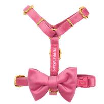 Šuns petnešos su kaspinu Pupparisian Velvet, rožinės, XS