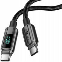 INNOSTYLE USB-C LAIDAS SU EKRANU, GREITO ĮKROVIMO, USB TIPO C, 100 W, 1 M