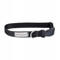 Reguliuojamas antkaklis Amiplay Samba, M, 25-40 cm, juodas
