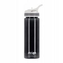 Juodas Strigo gertuvė 600ml su šiaudeliu