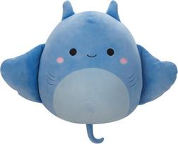 Squishmallows Sqcr05429 Lux of the Manta Ray 30 cm, oficialus Jazwares pliušinis itin minkštas žaislas
